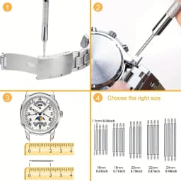 Watch Repair Tool Set Watch Link Band Slit Strap Bracelet Chain Pin Remover Adjuster Tool Kit for Professional Watchmak Tools