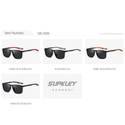 SUPKLEY Sports Sunglasses for Men Women Comfortable Light Weight Polarized Sun Glasses UV400 Eyewear Accessory Best Gift Choice
