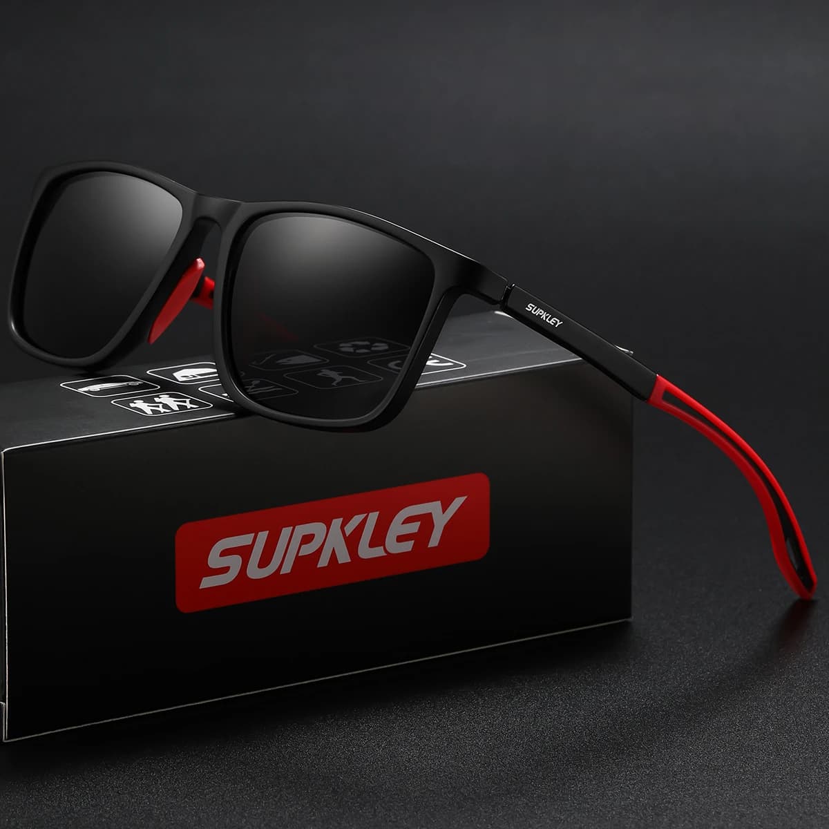 SUPKLEY Sports Sunglasses for Men Women Comfortable Light Weight Polarized Sun Glasses UV400 Eyewear Accessory Best Gift Choice