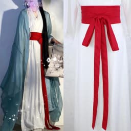 360cm Chinese Traditional Long Hanfu Belt Women Antique Elegant Dress Decor Waistband Cotton Linen Solid Color Long Silk Belt