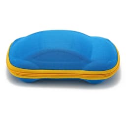 Cute Cartoon Car Shaped Glasses Case Box for Children's Boys Girls Sunglasses Box Stationery Storage Box Zipper Glasses Box