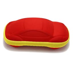 Cute Cartoon Car Shaped Glasses Case Box for Children's Boys Girls Sunglasses Box Stationery Storage Box Zipper Glasses Box