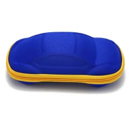 Cute Cartoon Car Shaped Glasses Case Box for Children's Boys Girls Sunglasses Box Stationery Storage Box Zipper Glasses Box