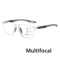 TR Sports Multifocal Reading Glasses Men Women Fashion HD Far Sight Eyewear Unisex Ultralight Square Hyperopia Plus Eyeglasses