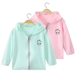 Summer Boys and Girls UV Sun Protection Clothing Thin Hooded Jacket for Kids Breathable Air Conditioner Shirt Clothes 2-10 Years