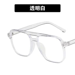 KLASSNUM 2026 Fashion Anti-blue Light Glasses Men Women Transparent Computer Glasses Large Frame Retro Eyeglass Square Eyeglasse