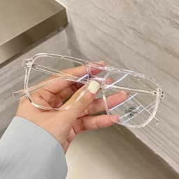 KLASSNUM 2026 Fashion Anti-blue Light Glasses Men Women Transparent Computer Glasses Large Frame Retro Eyeglass Square Eyeglasse