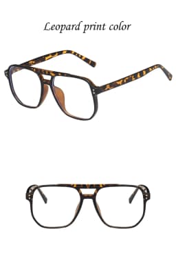 KLASSNUM 2026 Fashion Anti-blue Light Glasses Men Women Transparent Computer Glasses Large Frame Retro Eyeglass Square Eyeglasse