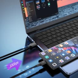 USB3.2 USB3.1 Gen2 10Gbps Cable USB-A to USB Type C Cable 3A 60W Fast Charging 10G Data Transfer Cord USB-C for SSD Hard Disk