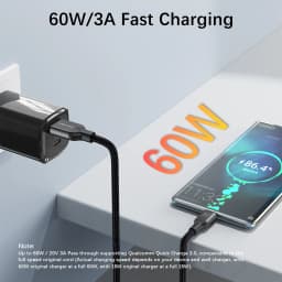 USB3.2 USB3.1 Gen2 10Gbps Cable USB-A to USB Type C Cable 3A 60W Fast Charging 10G Data Transfer Cord USB-C for SSD Hard Disk
