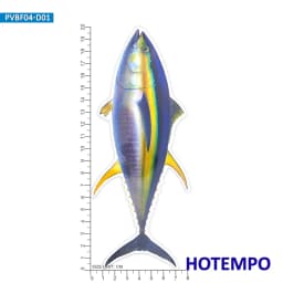 Big Sea Fish Stickers Laser Glossy Style Marine Life Go Fishing Outdoor for Fisherman Boat Laptop Luggage Car Waterproof Sticker
