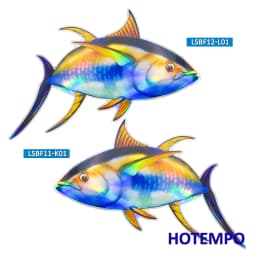 Big Sea Fish Stickers Laser Glossy Style Marine Life Go Fishing Outdoor for Fisherman Boat Laptop Luggage Car Waterproof Sticker