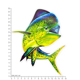 Big Sea Fish Stickers Laser Glossy Style Marine Life Go Fishing Outdoor for Fisherman Boat Laptop Luggage Car Waterproof Sticker