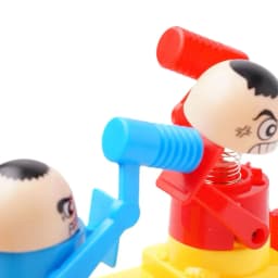 Mini Children's Head Knocking Little Man Fighting Red and Blue Attack and Defense Twin Parent Child Finger Fighting Game Machine