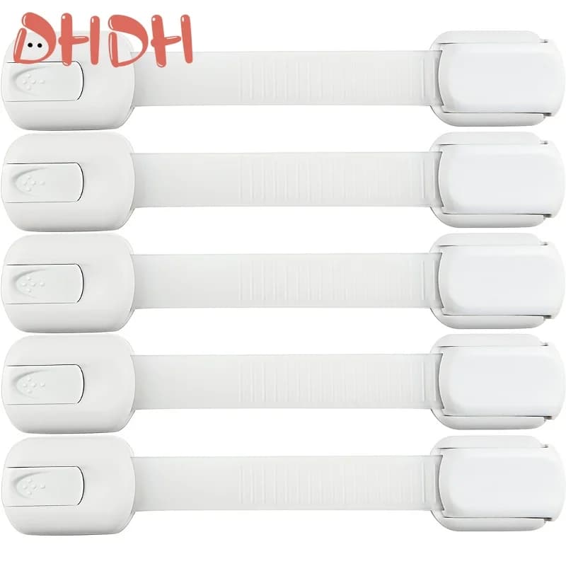 Child Lock Children Protection Baby Safety Lock for Cabinets and Drawers Toilet Fridge & More Adjustable length