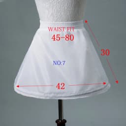 White Children Kids Petticoat A-Line 3 Hoops One Layer Flower Girls Crinoline Lace Trim Flower Girl Dress Underskirt