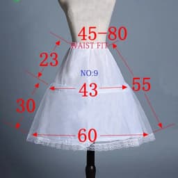 White Children Kids Petticoat A-Line 3 Hoops One Layer Flower Girls Crinoline Lace Trim Flower Girl Dress Underskirt