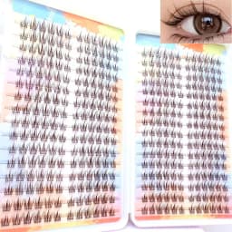 Hot Sales DIY Makeup 384 PCS Lash Clusters Eyelash Book 32 Rows False Eyelashes Extension For Beauty