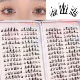 Hot Sales DIY Makeup 384 PCS Lash Clusters Eyelash Book 32 Rows False Eyelashes Extension For Beauty