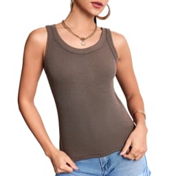 6/3/1 Piece Ladies Bottoming Solid Color Fashion Threaded Vest Casual Joker Sports Girl Mixed Color Combination Coat Parent-chil