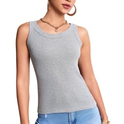 6/3/1 Piece Ladies Bottoming Solid Color Fashion Threaded Vest Casual Joker Sports Girl Mixed Color Combination Coat Parent-chil