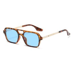 Double Bridge Square Frame Sunglasses Fashion New Retro Cat Eye Sun Glasses Brand Design UV400 Shades Eyewear Women Female