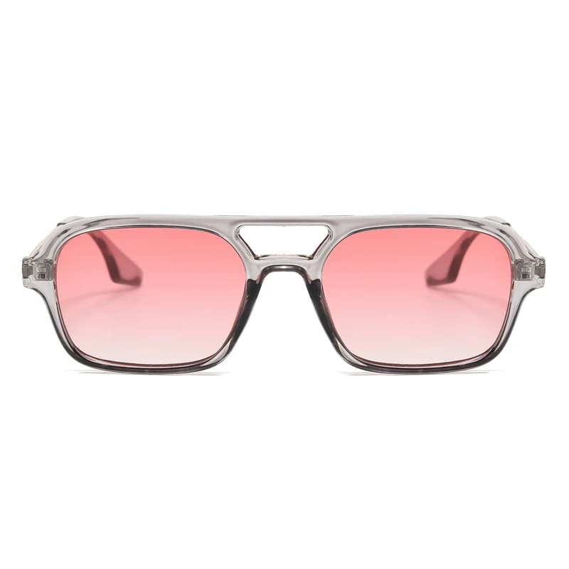 Double Bridge Square Frame Sunglasses Fashion New Retro Cat Eye Sun Glasses Brand Design UV400 Shades Eyewear Women Female
