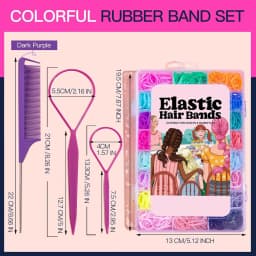Elastic Hair Bands 24 Colors,Mini Hair Rubber Bands for Hair, Small Hair Ties,Colorful Hair Accessories for Toddler,  Girl, Kids