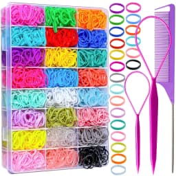 Elastic Hair Bands 24 Colors,Mini Hair Rubber Bands for Hair, Small Hair Ties,Colorful Hair Accessories for Toddler,  Girl, Kids
