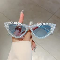 KAMMPT Bride to Be Letters Decor Shades Candy Color Bridal Shower Gift Glasses Wedding Party Present Props Frame for Women