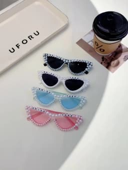 KAMMPT Bride to Be Letters Decor Shades Candy Color Bridal Shower Gift Glasses Wedding Party Present Props Frame for Women