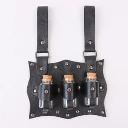 UYEE Medieval Belt Steam Leather Belt Glass Magic Bottle Cover Halloween Cosplay Role-playing Personalized Costume Props