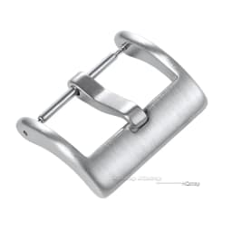 16 18 20 22mm Watch Band Metal Buckle Strap Solid Square Button Stainless Steel Matte Polished Clasp Silver Black Watch Buckles