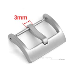 16 18 20 22mm Watch Band Metal Buckle Strap Solid Square Button Stainless Steel Matte Polished Clasp Silver Black Watch Buckles