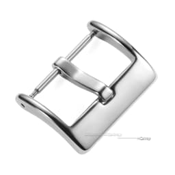 16 18 20 22mm Watch Band Metal Buckle Strap Solid Square Button Stainless Steel Matte Polished Clasp Silver Black Watch Buckles