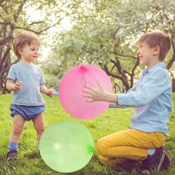5/10pcs Large Punch Balloons Party Favors Kids Big Punching Ball Latex Bounce Balloon with Rubber Band Outdoor Toy Birthday Gift