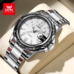 OPK 6026 Steel Belt, Casual and Minimalist with Date, Men's Quartz Watch