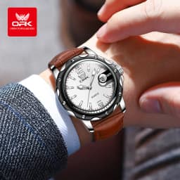 OPK 6026 Steel Belt, Casual and Minimalist with Date, Men's Quartz Watch