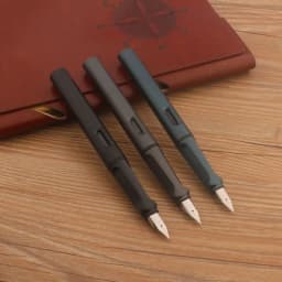 1pc Plastic Matte Black 860 Fountain Pen EF Nib Frosted Green Stationery School Office Supplies Ink Pens