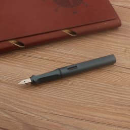 1pc Plastic Matte Black 860 Fountain Pen EF Nib Frosted Green Stationery School Office Supplies Ink Pens