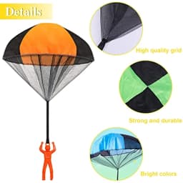 Children throwing mini soldier parachute toys indoor and outdoor toys hand throwing parachute toys parent-child interactive game
