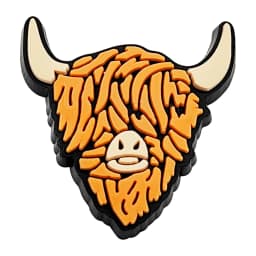 1-9Pcs Cute Highland Cow Shoe Charms Bubble Slides Sandals Buckle Shoes Accessories For Clogs Pins Garden Shoes Decorations Kids