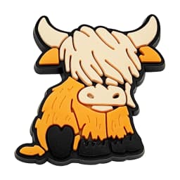 1-9Pcs Cute Highland Cow Shoe Charms Bubble Slides Sandals Buckle Shoes Accessories For Clogs Pins Garden Shoes Decorations Kids