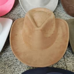 Classic Suede Leather 7.5CM Western Cowboy Women's Fedora Hat Men's Church Jazz Hat Fashion Travel Party Hat Denim Hat 2025