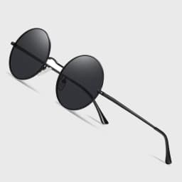 Classic Small Vintage Retro Round Frame Polarized Sunglasses for Men Women Reflective Lenses Sun Glasses Stylish Hipster UV400