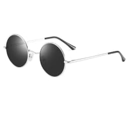 Classic Small Vintage Retro Round Frame Polarized Sunglasses for Men Women Reflective Lenses Sun Glasses Stylish Hipster UV400