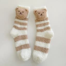 Coral Velvet Women's Winter Thickened Plush Warm Comfortable Sleeping Sock Cute Cartoon Lovely Floor Socks Nice Plus Stockings