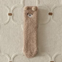 Coral Velvet Women's Winter Thickened Plush Warm Comfortable Sleeping Sock Cute Cartoon Lovely Floor Socks Nice Plus Stockings