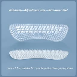 Upgrade Silicone Heel Stickers Heels Grips for Women Men Anti Slip Heel Cushions Non-Slip Inserts Pads Foot Heel Care Protector
