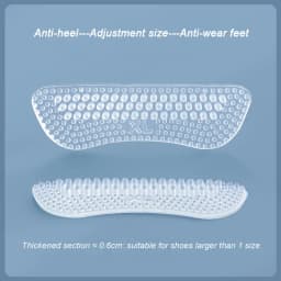 Upgrade Silicone Heel Stickers Heels Grips for Women Men Anti Slip Heel Cushions Non-Slip Inserts Pads Foot Heel Care Protector